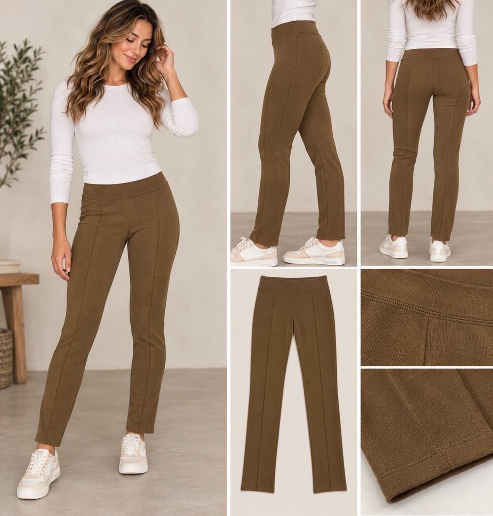 Spanx Brown Faux Suede Pants Size Small